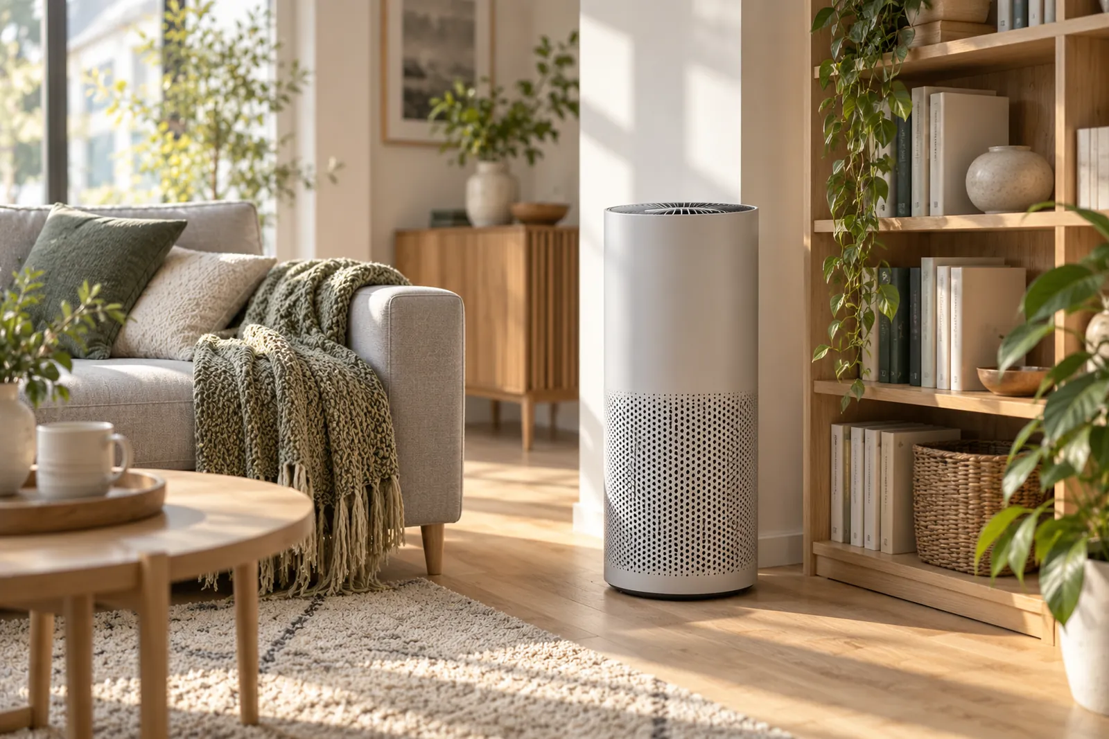 Illustration : meilleur purificateur d'air connecté